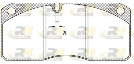 Гальмівні колодки, дискове гальмо (набір) ROADHOUSE 227821 (фото 1)