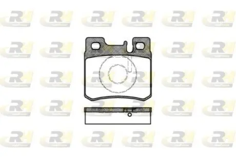 Фото Колодки гальмівні (задні) MB C-class (W202/S202)/E-class (W124/S124/W210)/SL-class (R129) 93-02 ROADHOUSE (2282.20) зображення 1