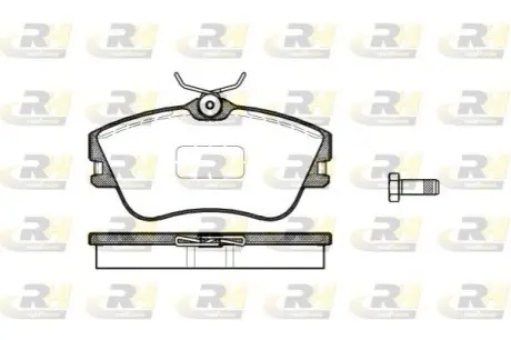 Колодки гальмівні (передні) VW T4 90-03 R15 ROADHOUSE 2480.00