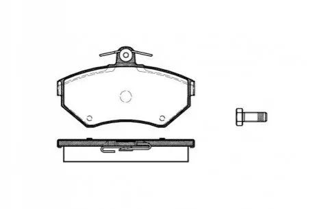 Колодки гальмівні (передні) Audi A4 94-01/VW Passat 96-00 ROADHOUSE 2631.10