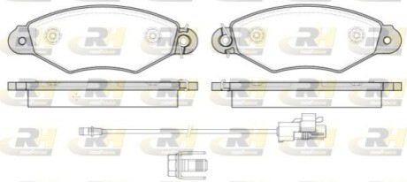 Тормозные колодки дисковые ROADHOUSE 2643.30