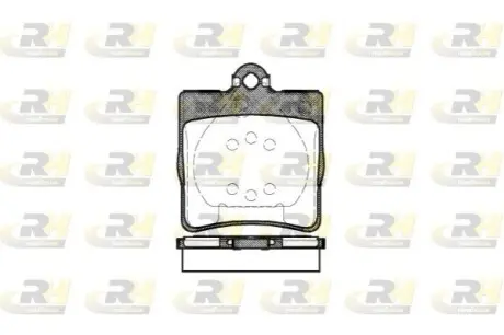 Колодки гальмівні (задні) MB C-class (W202/203) CLK (C208)/E-class (W210/C124) 93-11 ROADHOUSE 2678.00
