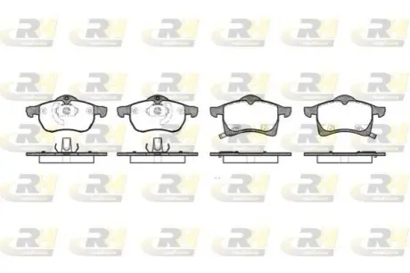 Колодки гальмівні (передні) Opel Combo 01- (Ate) ROADHOUSE 2683.02