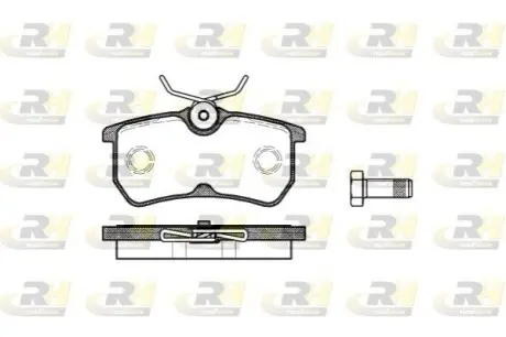 Колодки гальмівні (задні) Ford Focus 98-05/Fiesta V/VI 05 ROADHOUSE 2693.00