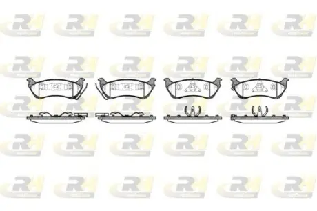 Фото Колодки гальмівні (задні) MB M-class (W163) 98-05 ROADHOUSE (2698.01) зображення 1