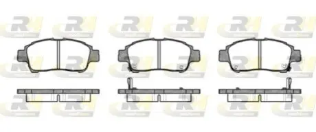 Колодки тормозные (передні) Toyota Yaris/Echo 99-05 ROADHOUSE 2712.02 Купити в Україні