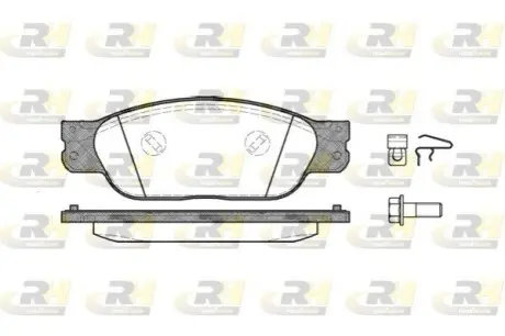Гальмівні колодки, дискове гальмо (набір) ROADHOUSE 2731.00