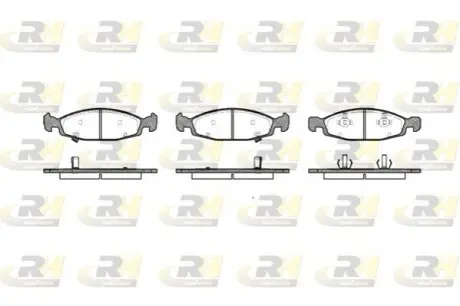 Колодки гальмівні (передні) Jeep Grand Cherokee 3.1TD/4.0I/4.7V8 99-05 ROADHOUSE 2736.02