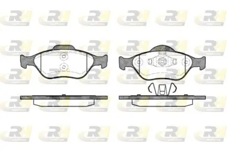 Колодки гальмівні (передні) Ford Connect 02-13/Fiesta/Puma 95-03/Focus 02-04/Ka 01-08 ROADHOUSE 2766.00