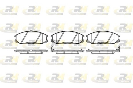Гальмівні колодки, дискове гальмо (набір) ROADHOUSE 277122