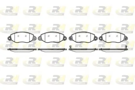 Колодки гальмівні (передні) VW Caddy/Golf/Jetta/Passat/Touran/Skoda Fabia/Octavia 03 ROADHOUSE 2772.12