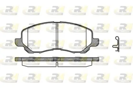 Колодки гальмівні (передні) Jeep Compass/ Patriot 06- (Akebono) ROADHOUSE 2804.12