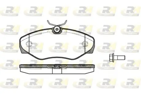 Колодки гальмівні (передні) Renault Trafic II/Opel Vivaro A/Nissan Primastar 01 ROADHOUSE 2834.10