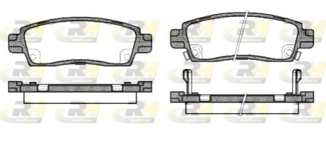 Гальмівні колодки дискові ROADHOUSE 2838.02 (фото 1)