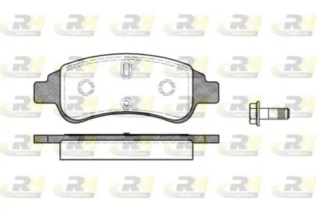 Комплект гальмівних колодок (передніх) Citroen C2/C4 04-/C3 09-/Berlingo/Peugeot 206/307 96-/207 06-/208 12 ROADHOUSE 2840.30