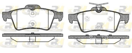 Тормозные колодки дисковые ROADHOUSE 2842.40