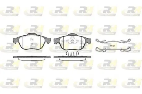 Колодки гальмівні (передні) Renault Laguna II 01-07 ROADHOUSE 2843.00