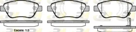 Колодки гальмівні (передні) Fiat 500L/Opel Corsa D 06- (Bosch) (з датчиками) ROADHOUSE 2858.31