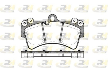 Гальмівні колодки, дискове гальмо (набір) ROADHOUSE 2995.00