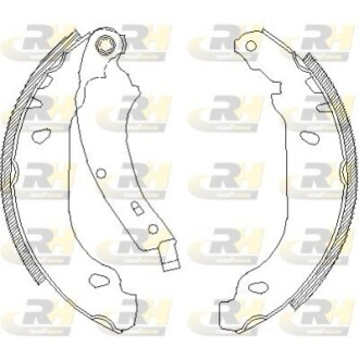 Гальмівні колодки барабанні ROADHOUSE 4074.00
