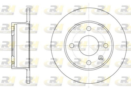 Гальмівний диск ROADHOUSE 6095.00 (фото 1)