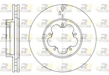 Гальмівний диск ROADHOUSE 61021.10