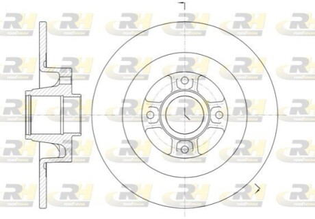 Тормозной диск ROADHOUSE 61047.00