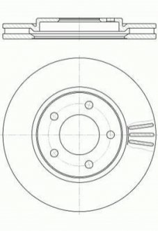 Тормозной диск ROADHOUSE 6104710 (фото 1)
