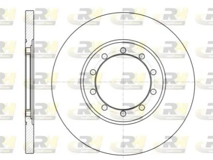 Диск гальмівний (задній) Ford Transit 2.2-3.2 D 2.3 i 06-14 (280х16)(повний) ROADHOUSE 61201.00