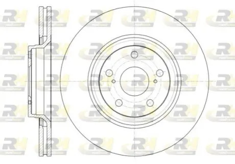 Фото Диск гальмівний (передній) Toyota Avensis/Verso 08- (320x26) ROADHOUSE (61329.10) зображення 1