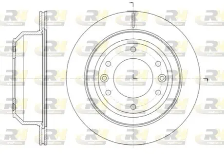 Фото Диск гальмівний (передній) Skoda Fabia/Octavia 96-/Roomster 06-/VW Golf 97-06 (256x22) ROADHOUSE (61397.10) зображення 1