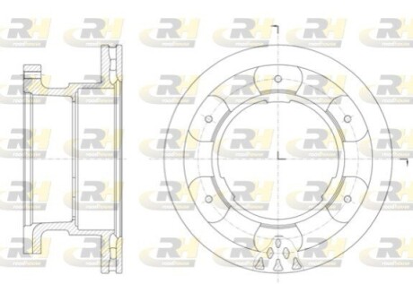 Тормозной диск ROADHOUSE 6140010 (фото 1)