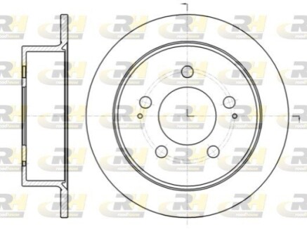 Тормозной диск ROADHOUSE 61414.00