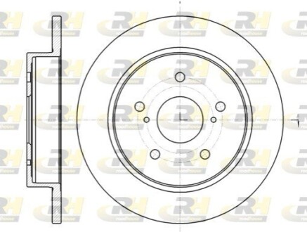 Гальмівні диски ROADHOUSE 61480.00 (фото 1)