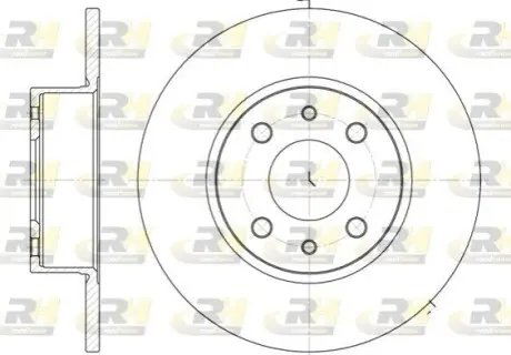 Диск гальмівний (задній) Fiat Bravo/Stilo 01-14 (251.2x10) ROADHOUSE 6150.00