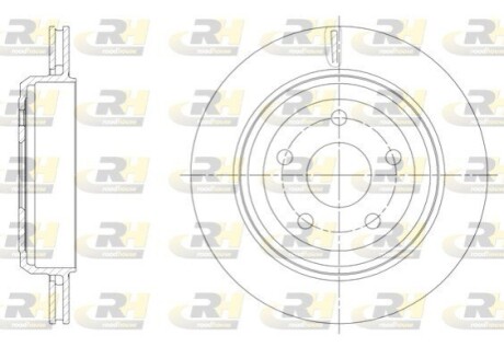 Тормозной диск ROADHOUSE 61513.10 (фото 1)