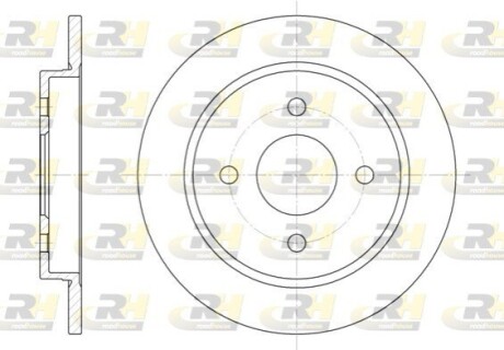 Тормозной диск ROADHOUSE 6155.00 (фото 1)
