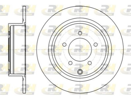 Тормозной диск ROADHOUSE 61554.00