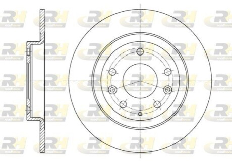Гальмівний диск ROADHOUSE 61615.00 (фото 1)