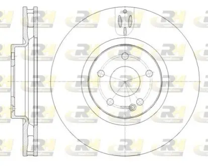 Фото 1 — Тормозной диск ROADHOUSE (61657.10) Фото Тормозной диск ROADHOUSE (61657.10) изображение 1