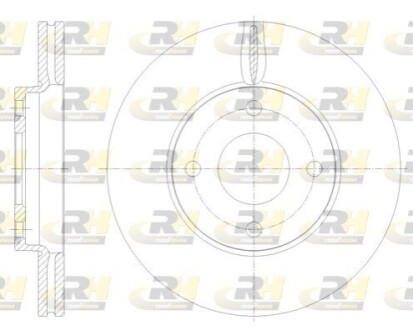Гальмівний диск ROADHOUSE 6177810 (фото 1)