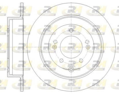 Тормозной диск ROADHOUSE 61779.00 (фото 1)