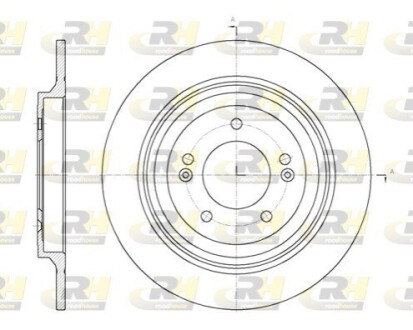 Гальмівний диск ROADHOUSE 61780.00 (фото 1)