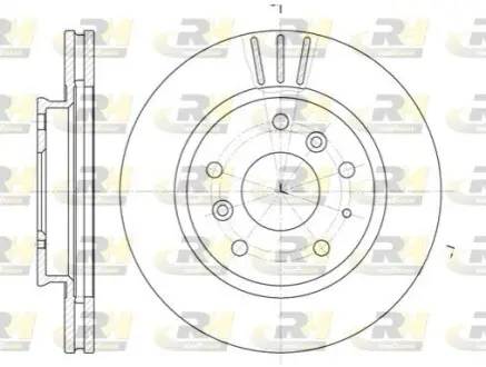Фото Гальмівні диски ROADHOUSE (6237.10) зображення 1