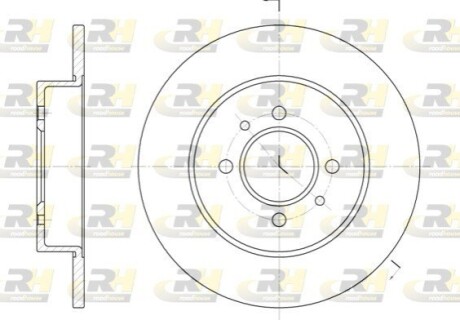 Гальмівний диск ROADHOUSE 623900 (фото 1)