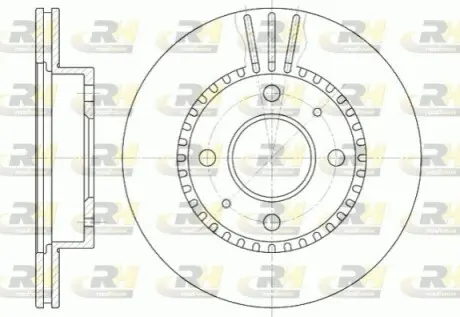 Фото Диск гальмівний (передній) Nissan Almera 1.4 95-00 ROADHOUSE (6423.10) зображення 1