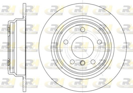 Гальмівні диски ROADHOUSE 6554.00 (фото 1)