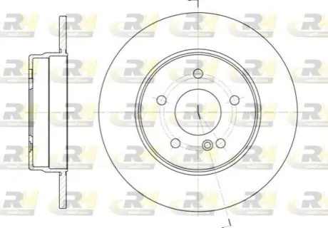 Фото Диск гальмівний (задній) MB C-class (W202/W203/S203/CL203)/ E(W210) 96-07 (290x10) ROADHOUSE (6555.00) зображення 1
