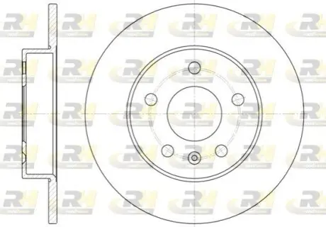 Диск гальмівний (задній) Opel Astra G/H 98-/Meriva A/B 03-/Zafira A/B 99- (264x10) ROADHOUSE 6578.00