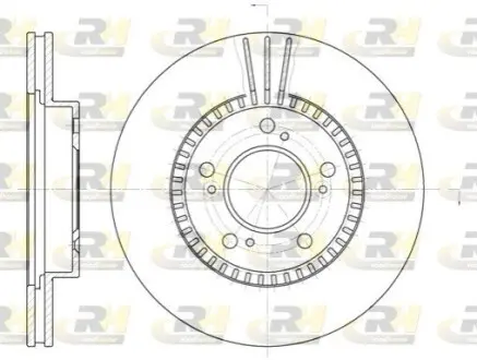 Фото 1 — Диск гальмівний (передній) Honda CR-V 95-02/HR-V 99- (282x23) (з вентиляцією) ROADHOUSE (6586.10) Фото Диск гальмівний (передній) Honda CR-V 95-02/HR-V 99- (282x23) (з вентиляцією) ROADHOUSE (6586.10) зображення 1
